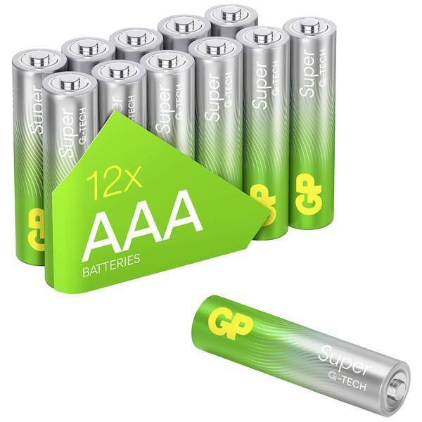 GP BATTERIES GPSUP24A583S12 BATTERIA MINISTILO AAA ALCALINA/MANGANESE 1.5 V 12