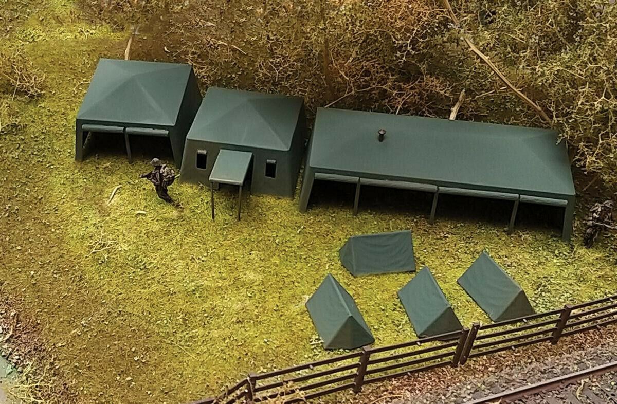 Fordhampton Military Tents (7) Oo / Ho Model Kit Gaugemaster Gm440