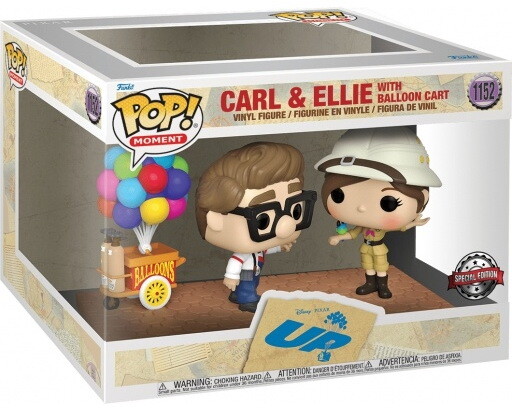 Merchandising Disney: Funko Pop! Moment - Up - Carl & Ellie W/Balloon Cart