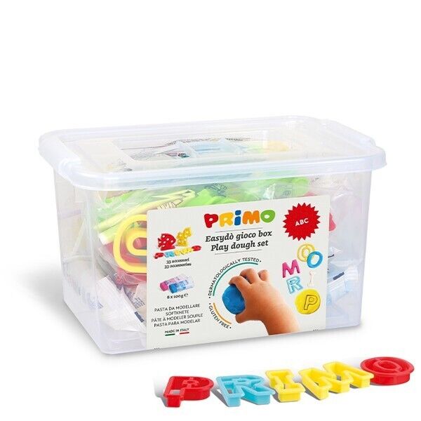 PASTA DA MODELLARE EASYDO' PRIMO BOX ABC SET CON 32 ACCESSORI MOROCOLOR