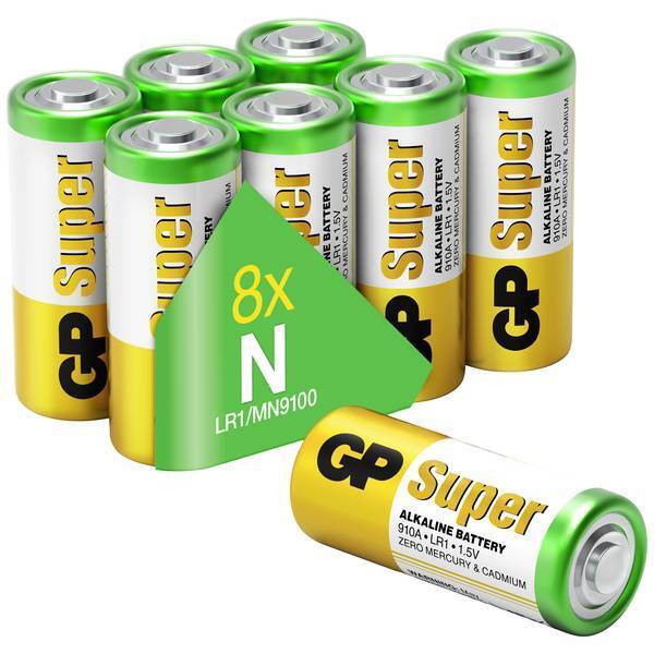 GP BATTERIES GPSUP910A359S8 BATTERIA N ALCALINA/MANGANESE 1.5 V 8 PZ MODELLISMO