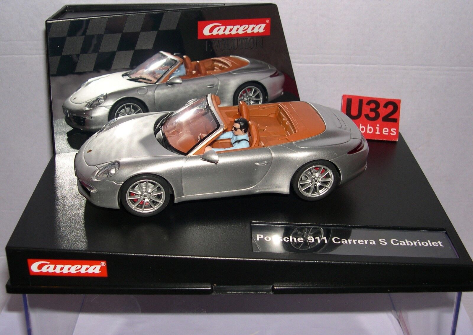 Carrera evolution 27535 Porsche 911 CARRERA S Cabriolet Silver MB