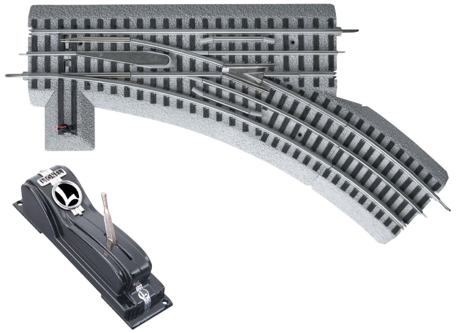Lionel FasTrack Electric O Gauge, O36 Remote/Command Switch, Left Hand O36 Remot