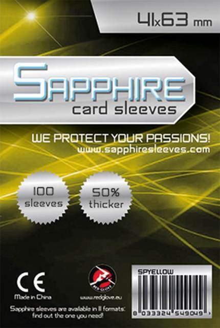 100 Board Game Sleeves 41x63 Sapphire Foderine per Giochi da Tavolo