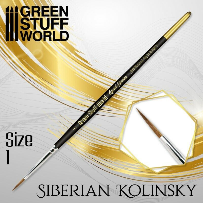 Pennelli GOLD SERIES Kolinsky Siberiano - 1 MODELLISMO - Ergonomico Warhammer40K