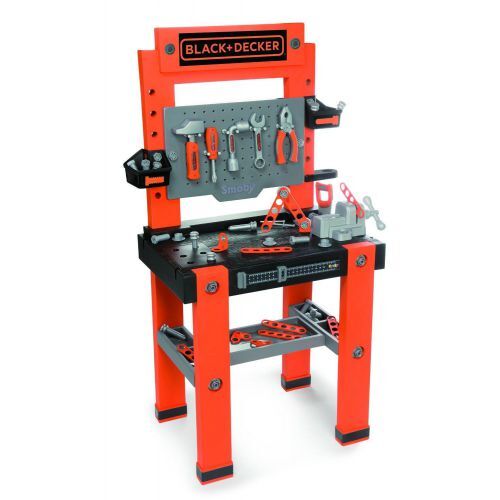 Smoby SMB7600360700 Black+Decker - Tavolo da Lavoro Bricolo One