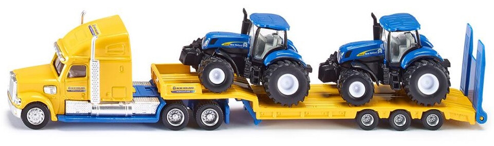 SIKU, LKW 6x4 con portamacchine a 3 assi e 2 NEW HOLLAND T7070 Ech:1/87, 1/87...