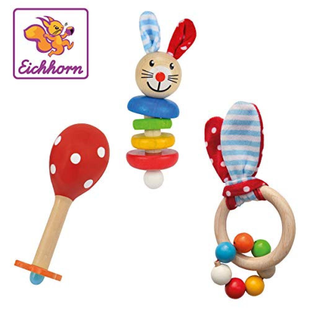 Eichhorn-Greifling-100017045 Contenuto: Maraca, sonaglio con Suono, Motivo: Coni