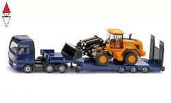 SIKU 1/87 MAN TRUCK WITH LOW LOADER AND JCB WHEEL LOADER