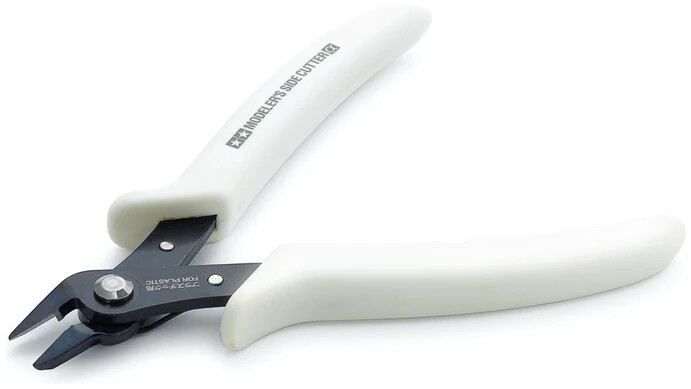 Tamiya 69945 Modeler's Side Cutter (White) Tronchesino Per Plastica
