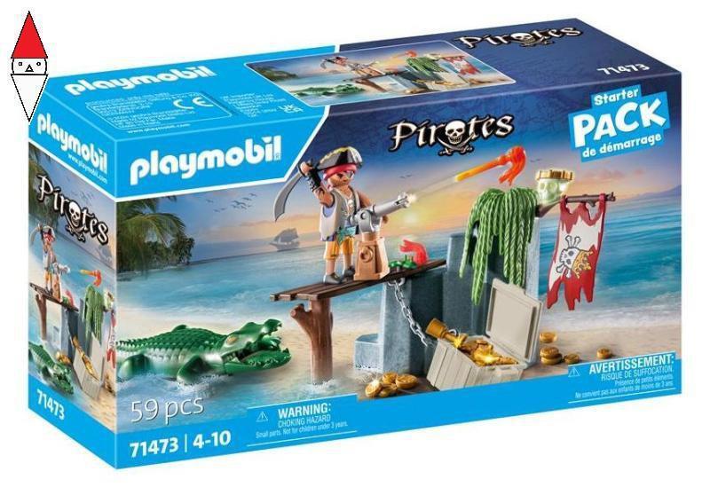 COSTRUZIONE PLAYMOBIL PIRATA CON ALLIGATORE