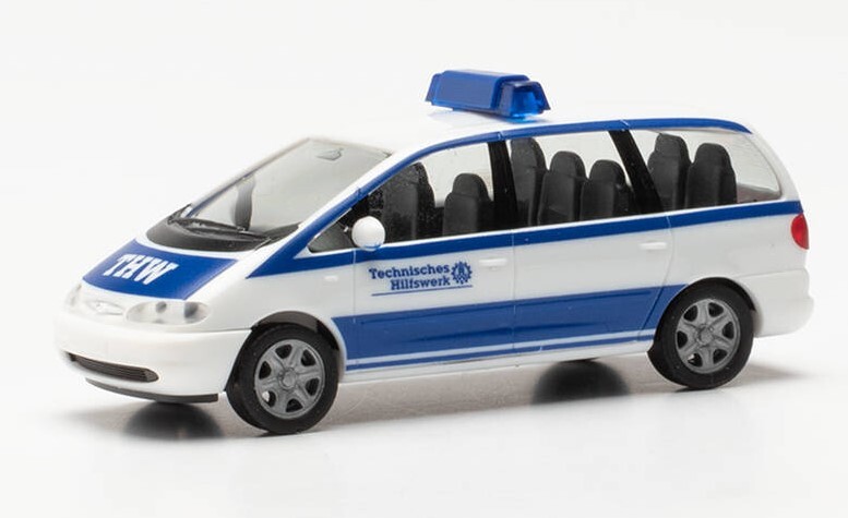 HERPA, FORD GALAXY THW Polizia, 1/87,  HER097154