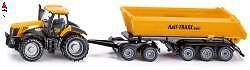 SIKU 1/87 JCB WITH DOLLY AND TIPPING TRAILER