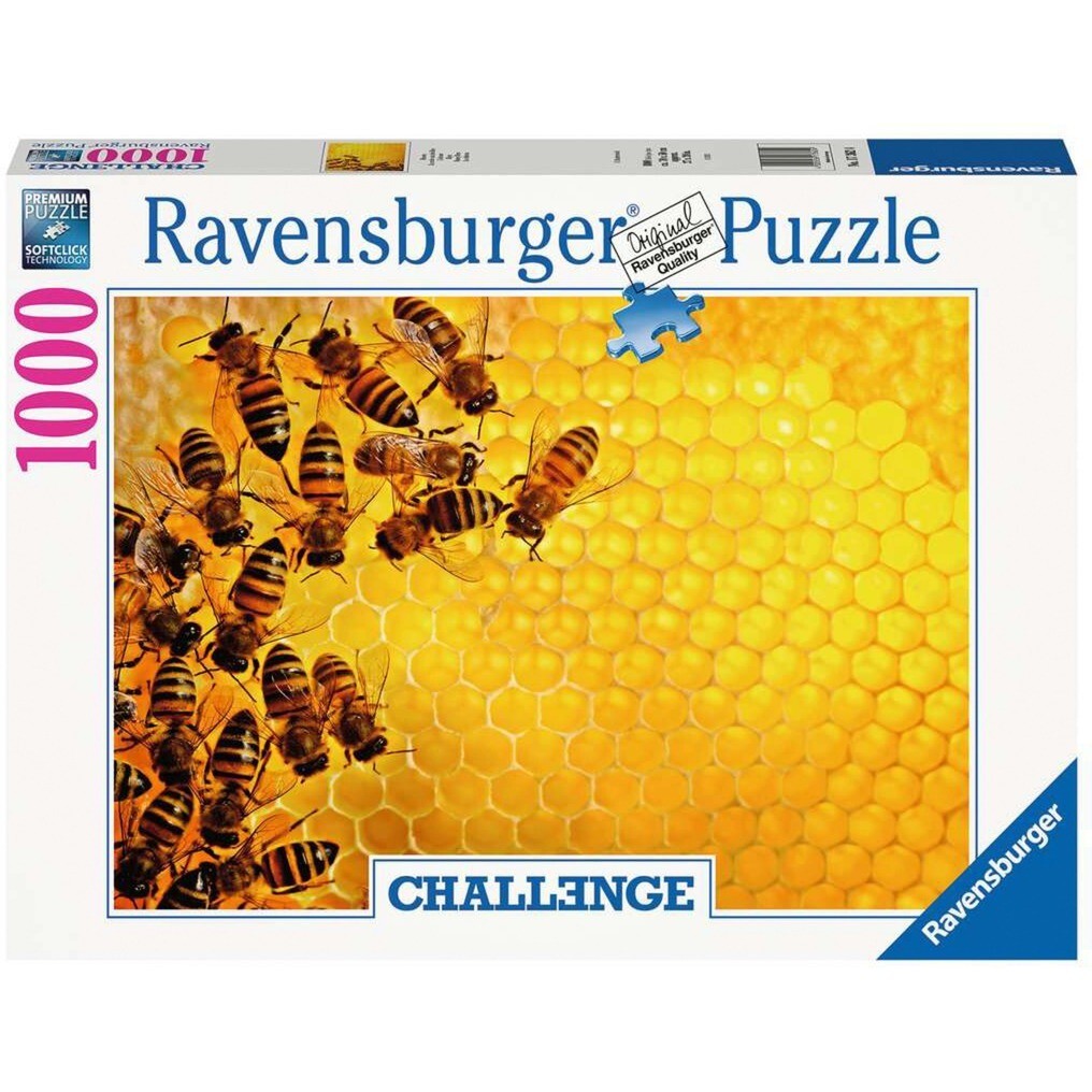 PUZZLE ravensburger 1000 PEZZI originale L'ALVEARE di 50 x 70 cm CHALLENGE