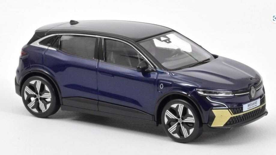 Norev 1:43 517922 Renault Megane E-Tech 100% Electric 2022 Blue & Black NEW