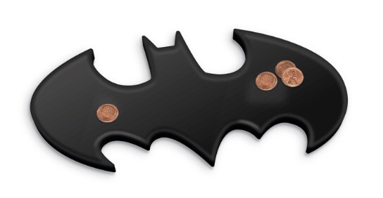 Merchandising Dc Comics: Half Moon Bay - Batman Logo (Coin Tray / Vassoio Portam