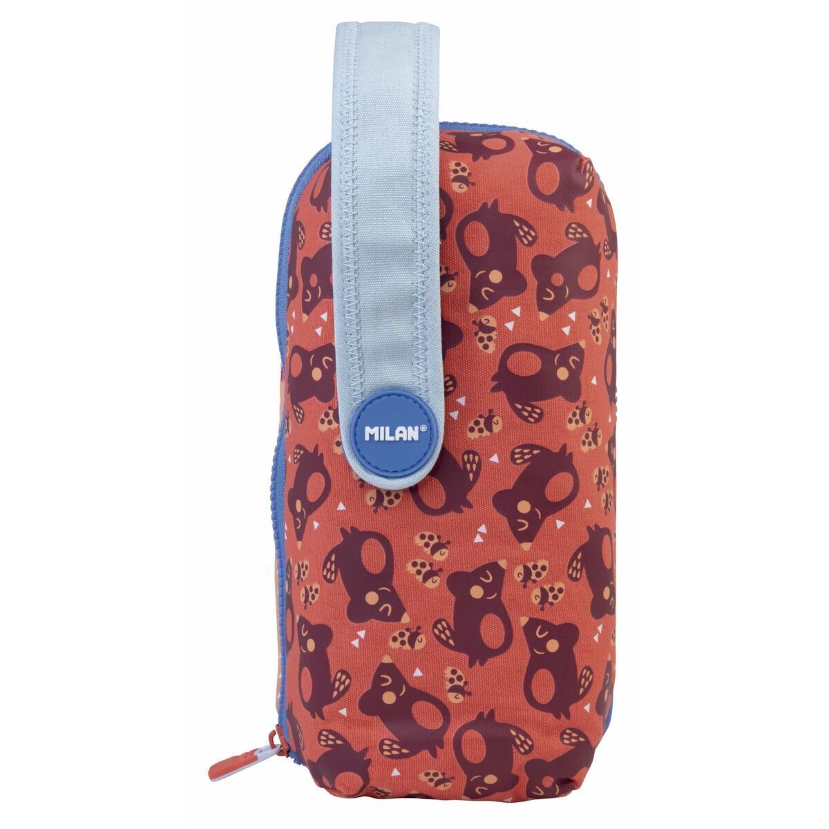Astuccio per la Scuola con Accessori Milan Net & Lit 22,5 x 11,5 x 11 cm Corallo