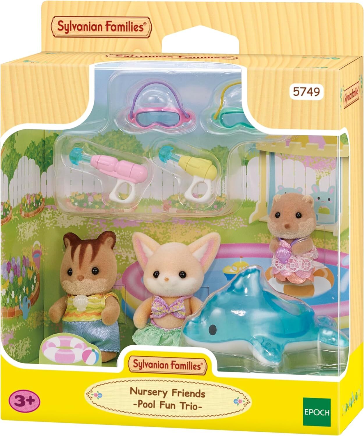 5749 Sylvanian Families Amici dell'Asilo - Trio in piscina