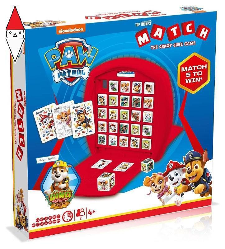 GIOCO DA TAVOLO WINNING MOVES TOP TRUMPS MATCH PAW PATROL RED