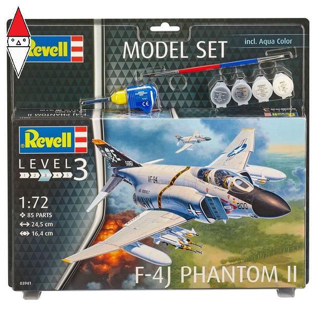 REVELL 1/72 MODEL SET F-4J PHANTOM II