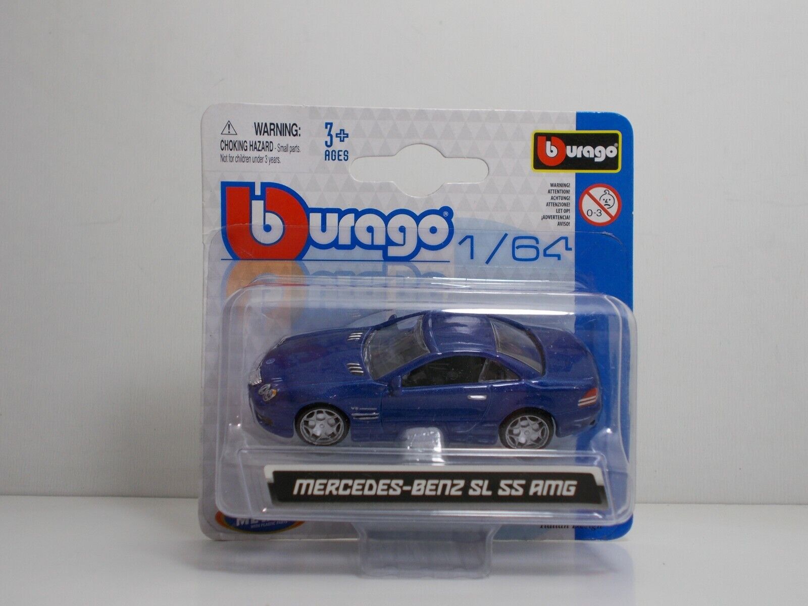 Bburago 59000 Mercedes-Benz SL SS AMG "Met Blu" - METAL Scala 1:64