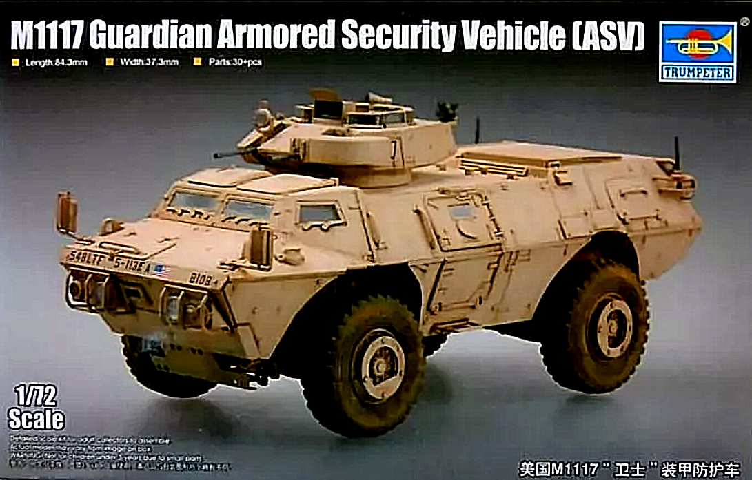 Trumpeter 07131 M1117 Guard Armored Security Vehicle (ASV) scala 1/72
