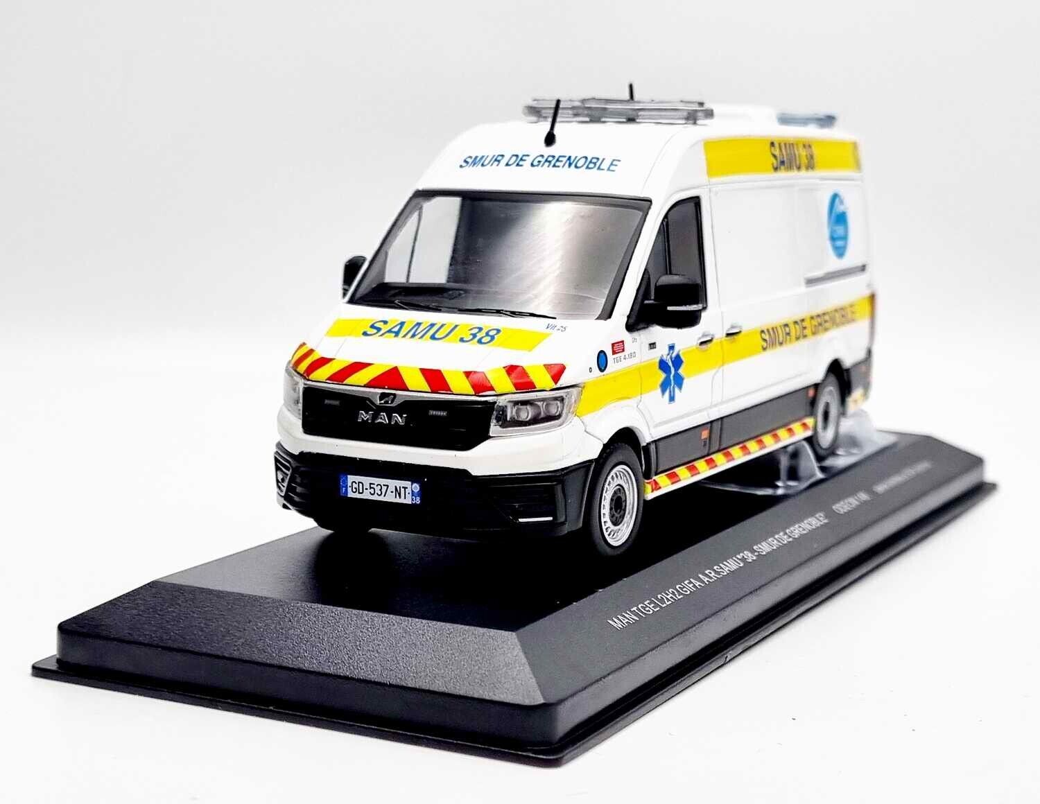 Ambulanza Da Reanimation Man Tge L2H2 Gifa Samu 38 - Mezzanorre Chu Di 1/43