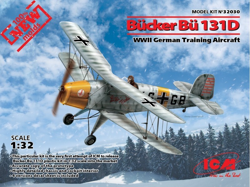 ICM Bucker Bu 131D Modellino in kit di Montaggio