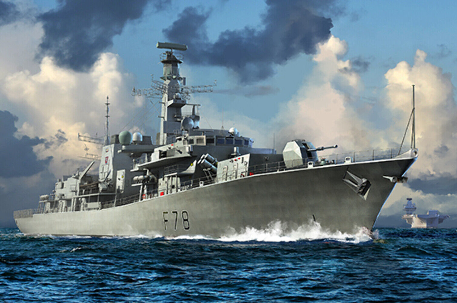 Trumpeter - HMS TYPE 23 FRIGATE KENT F78 - Kit di montaggio 1/700 - TR 06719