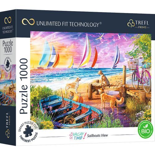 Trefl TRF10697 Puzzle da 1000 Pezzi UFT - Vacay Time: Sailboats View