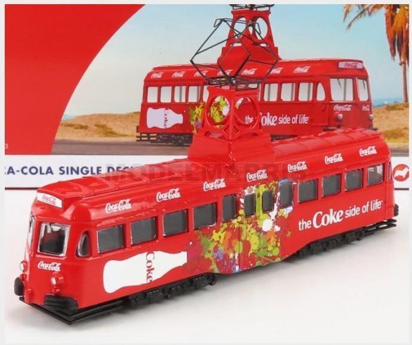 CORGI CC44013 BLACKPOOL - DECKER SINGLE TRAM AUTOBUS COCA-COLA COKE SIDE OF THE