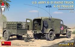 MINI ART 1/35 US ARMY K-51 RADIO TRUCK WITH K-52 TRAILER. INTERIOR KIT