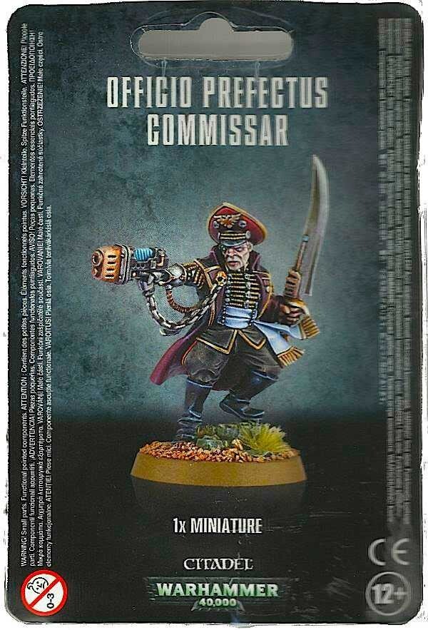 OFFICIO PREFECTUS COMMISSAR 1 miniatura COMMISSARIO Warhammer GAMES WORKSHOP 40K