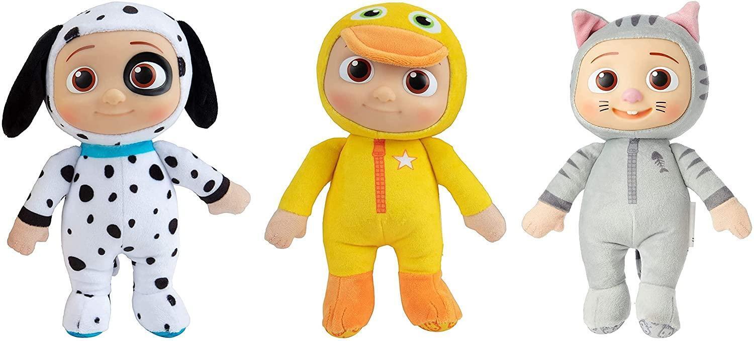 Nuovo CoComelon Jj Duckie,Kitty & Cucciolo Morbido Peluche Giocattoli 3 Set Full