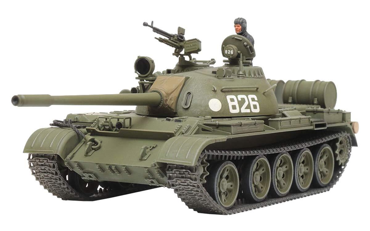 Tamiya 32598 1:48 Russo Con. KPz T-55, replica fedele all'originale, modellismo,