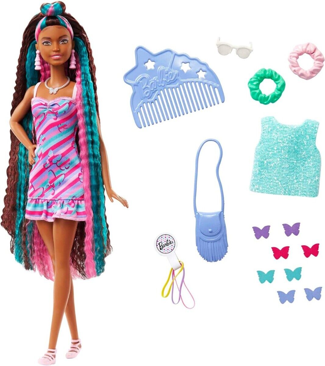 MATTEL - Barbie Totally Hair- Capelli fantasia con accessori e farfalle -  - ...