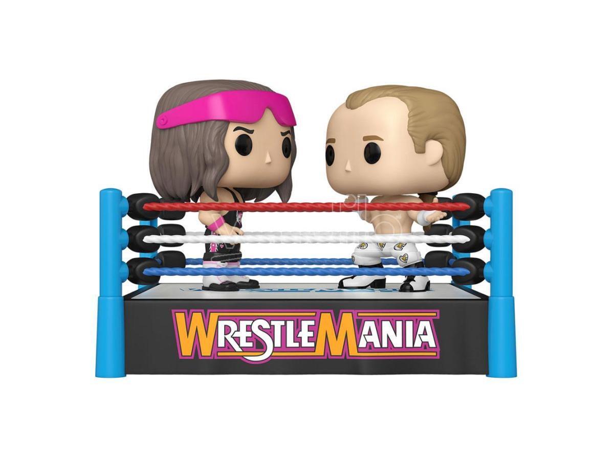 Wwe Pop Moment! Vinile Figures 2-pack Bret Hart Vs Shawn Michaels 9 Cm Funko