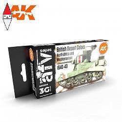 ACRILICO MODELLISMO AK INTERACTIVE BRITISH DESERT COLOURS