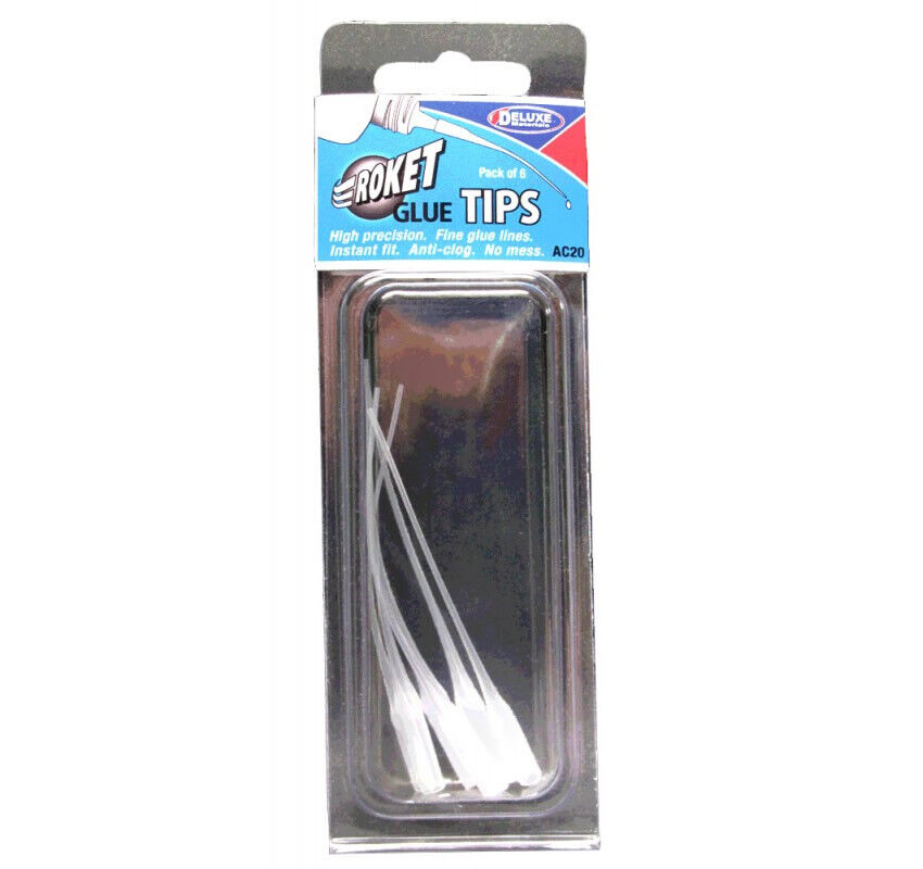 Deluxe Materials Roket Glue Tips AC20 (6 pz) modellismo