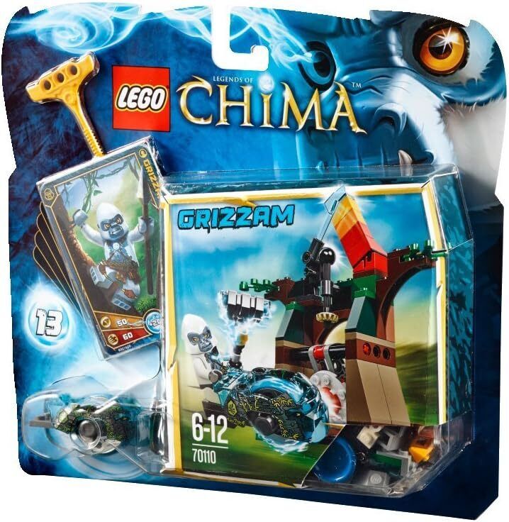 Lego Chima 70110 - Colpo Potente, Grizzam, 6-12 Anni