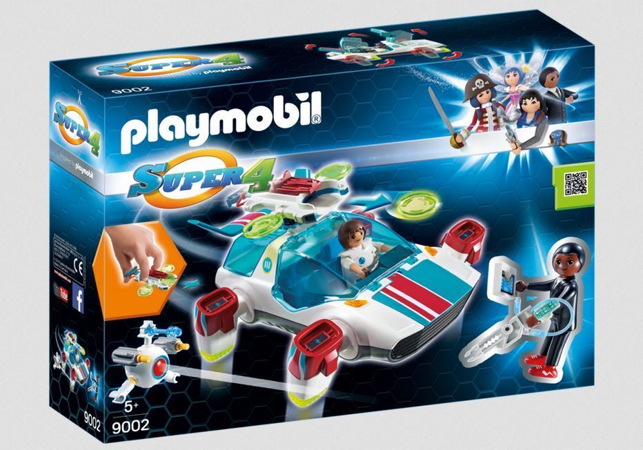 Playmobil Super 4 - 9002 - Fulgurix Con Agente Gene - New And Sealed