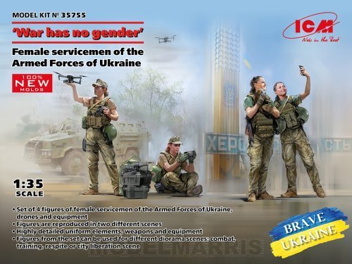 ICM 35755 1/35 "War has no gender". Female servicemen of the Armed Forces of Ukr