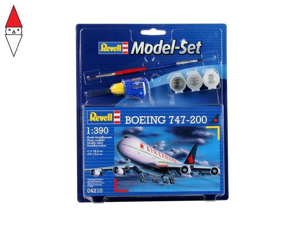 REVELL 1/390 MODEL SET BOEING 747-200