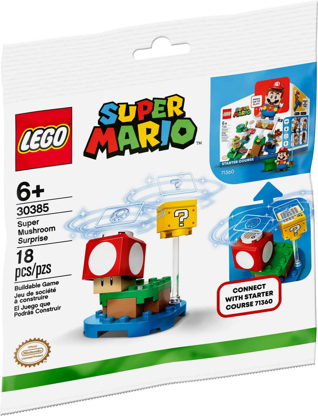 LEGO Super Mario Set Estensione Sorpresa Da Super Fungo 30385