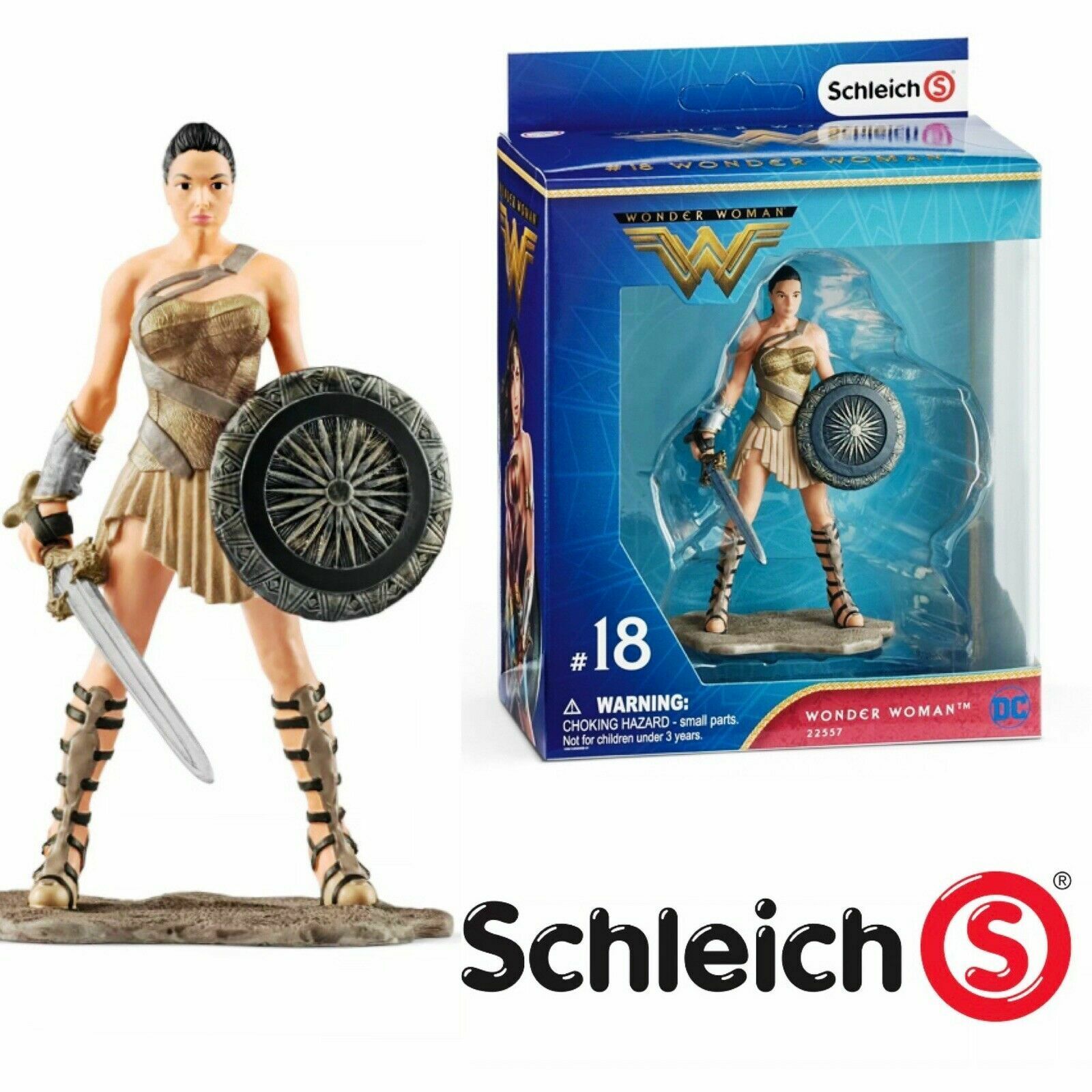 DC COMICS JUSTICE LEAGUE #18 WONDER WOMAN THE MOVIE PACK SCHLEICH-S 22557