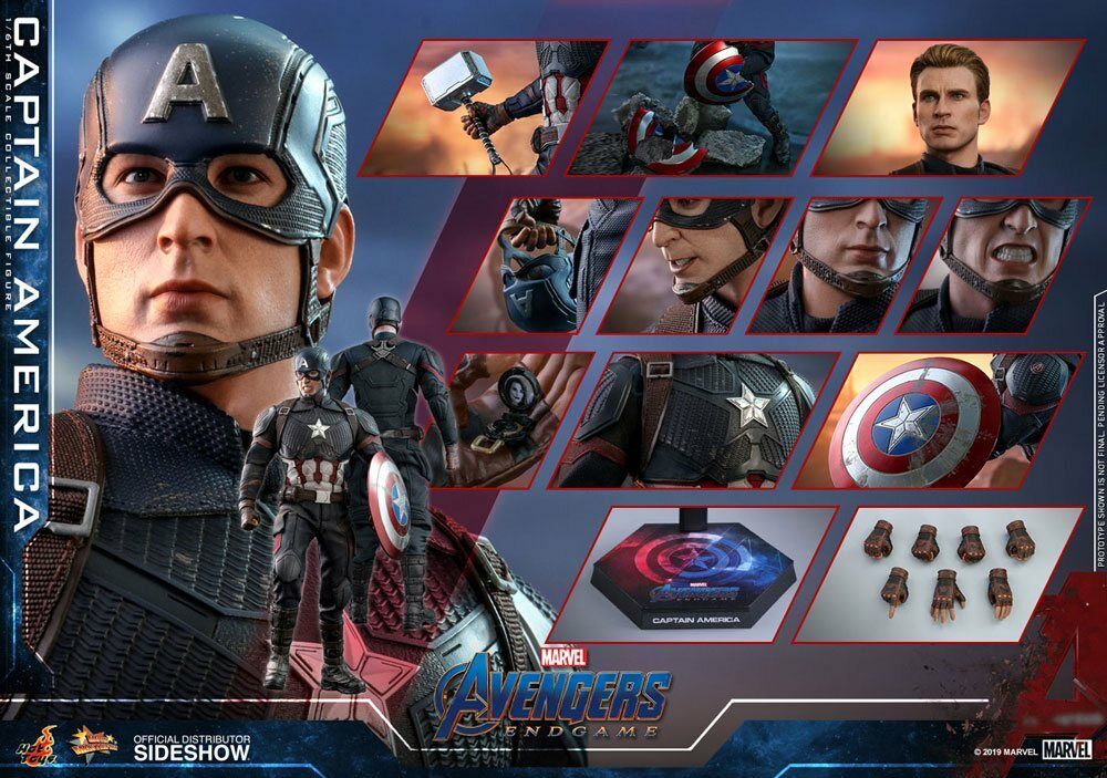 MARVEL: AVENGERS ENDGAME – CAPTAIN AMERICA 1/6 Action Figure 30 cm HOT TOYS