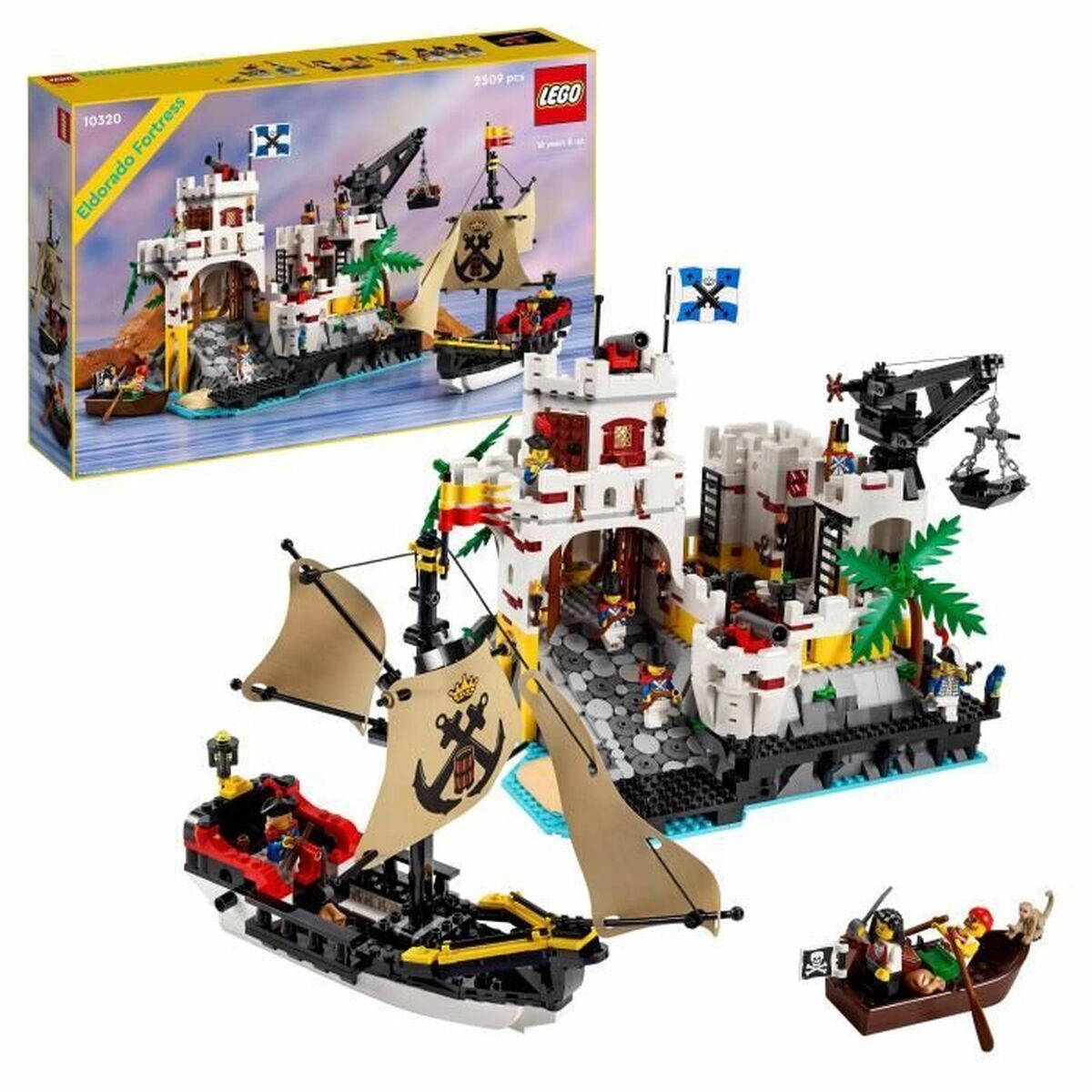 Set di Costruzioni Lego 10320 ElDorado Fortress Nave Pirata 2509 Pezzi