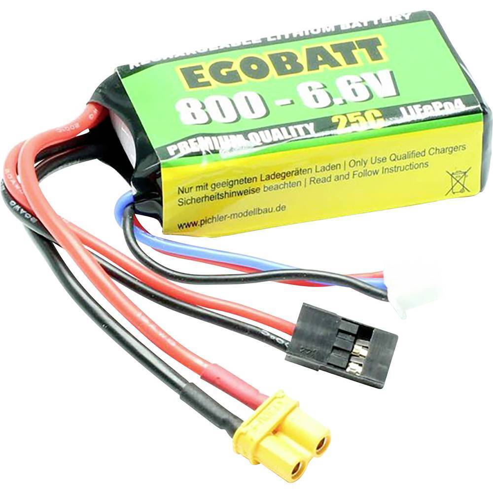 Pichler Batteria ricaricabile LiFe 6.6 V 800 mAh Numero di celle: 2 25 C