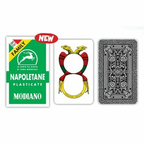 Carte napoletane MODIANO FAMILY Mazzo Di 40 Carte  SCOPA BRISCOLA TRESETTE