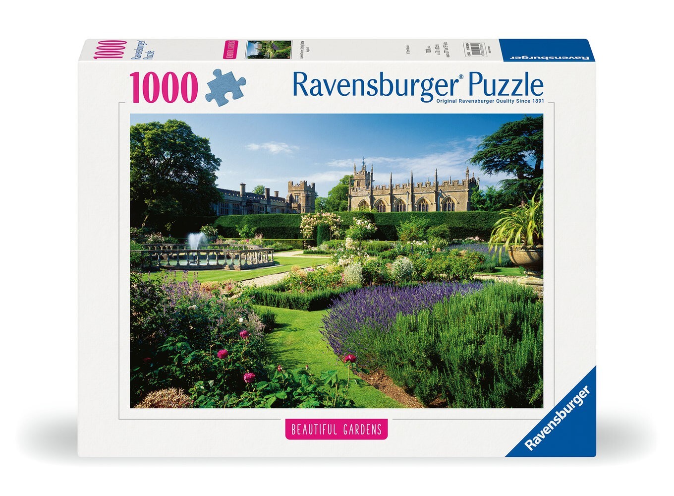PUZZLE 1000 PEZZI ravensburger QUEENS GARDEN softclick SUDELEY CASTLE ENGLAND